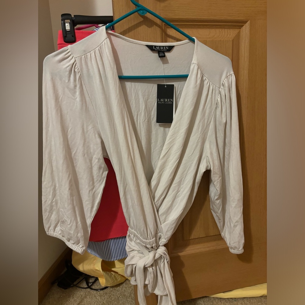 Ralph Lauren wrap shirt.